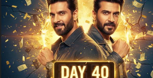 Dhurandhar box office Day 40 poster featuring Ranveer Singh and Akshaye Khanna after breaking the Stree 2 week 6 collection record